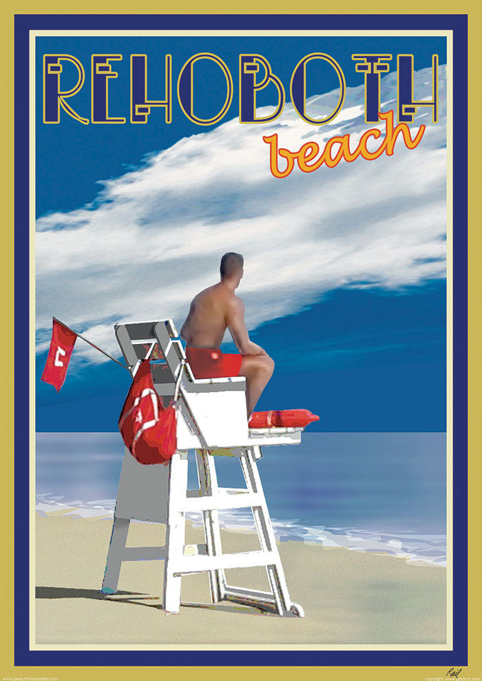 Rehoboth Beach Lifeguard, Delaware