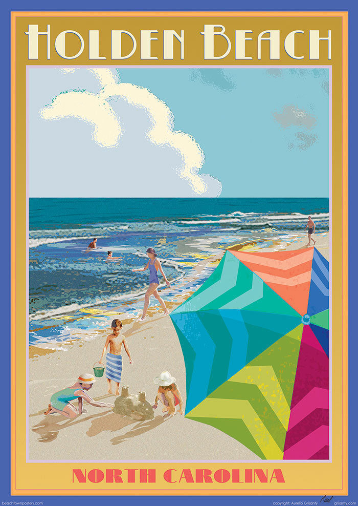 Holden Beach, NC – Beach Town Posters